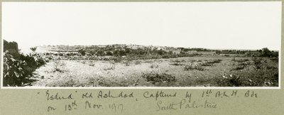 Esdud, antiguo Ashdod, capturado por la 1ª Brigada A.L.H. el 13 de noviembre de 1917 de Capt. Arthur Rhodes
