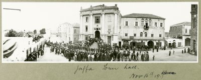 Ayuntamiento de Jaffa, 16 de noviembre de 1917 de Capt. Arthur Rhodes