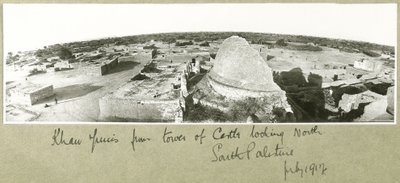 Khan Yunis desde la torre del castillo, Palestina del Sur, Julio 1917 de Capt. Arthur Rhodes