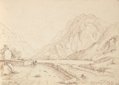 Bull Mountain y Ash Valley Lake en el Gap de Dunloh, septiembre de 1841 de Capt. Thomas Hastings