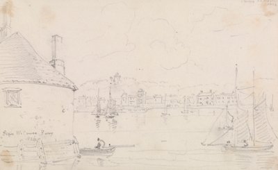 Cowes, desde West Cowes Ferry, 22 de marzo de 1826 de Capt. Thomas Hastings