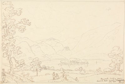 Derwent mirando hacia Borrowdale, julio de 1835 de Capt. Thomas Hastings