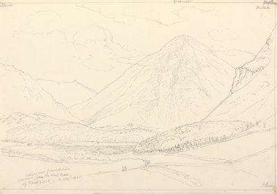 Grasmoor desde la base oeste de Mellbreak, 2 de agosto de 1835 de Capt. Thomas Hastings