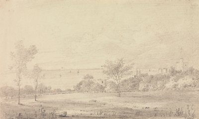 Paisaje con castillo a lo lejos, Isla de Wight de Capt. Thomas Hastings