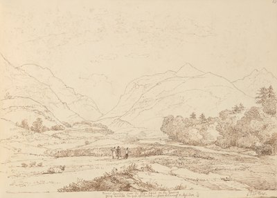 Río Laune desde la carretera de Killarney y Aghadoe, 6 de septiembre de 1841 de Capt. Thomas Hastings