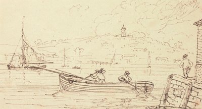 Sketch of Boatmen, West Cowes, 16 de febrero de 1826 de Capt. Thomas Hastings