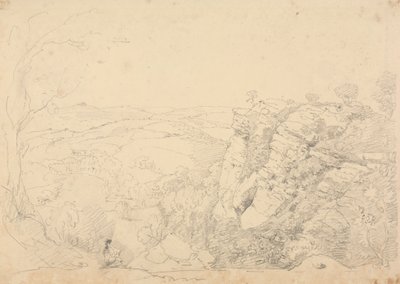 Boceto de Chudleigh Rocks, Devon de Capt. Thomas Hastings