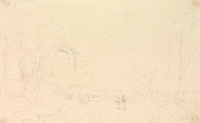 Boceto de la casa de verano del Sr. Ward, Isla de Wight de Capt. Thomas Hastings