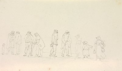 Boceto de un grupo de personas de Capt. Thomas Hastings
