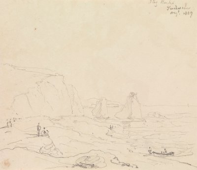 Stag Rocks, Freshwater, agosto de 1827 de Capt. Thomas Hastings