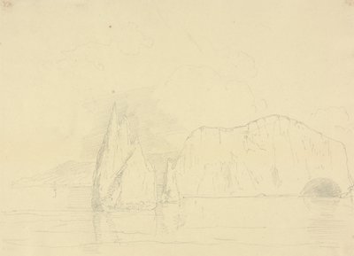 Las agujas y los acantilados de Freshwater, Isla de Wight de Capt. Thomas Hastings