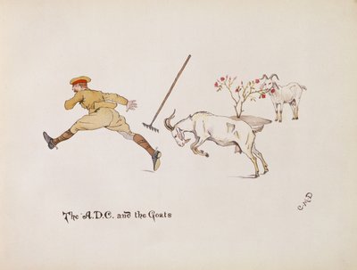 El A.D.C y las cabras, de The Leaguer of Ladysmith, 1900 de Captain Clive Dixon