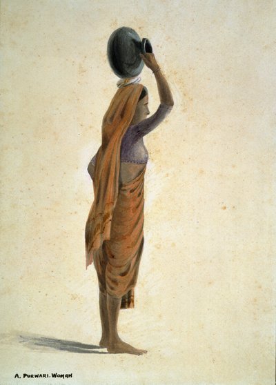 Una mujer purwari, India de Captain Cornelius Francis James