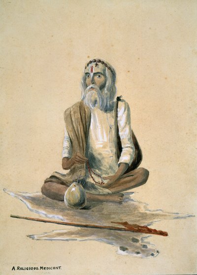 Un mendicante religioso, India de Captain Cornelius Francis James