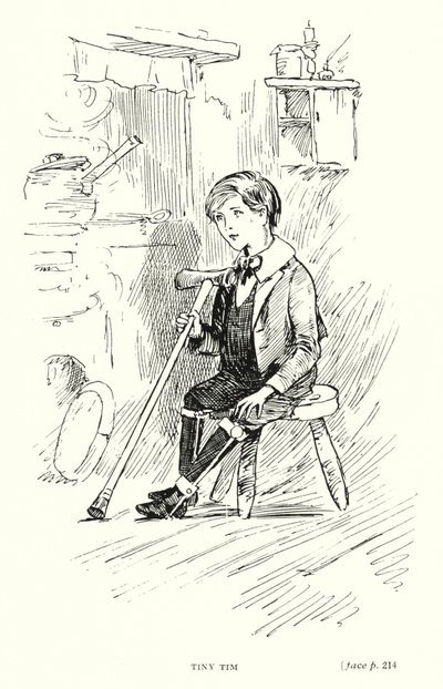 Personaje de Dickens: Tiny Tim de Captain Edward Henry Handley Read