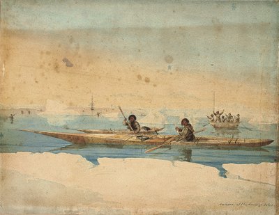 Canoas de las Islas Salvajes, Estrecho de Hudson de Captain George Francis Lyon