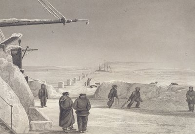 Situación de los barcos H.M. Fury y Hecla en Igloolik, 1822-23, del 