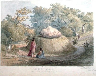 Piedra Oneota, Cementerio en Utica, Nueva York de Captain Seth Eastman