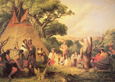 Consejo de Indios Sioux de Captain Seth Eastman