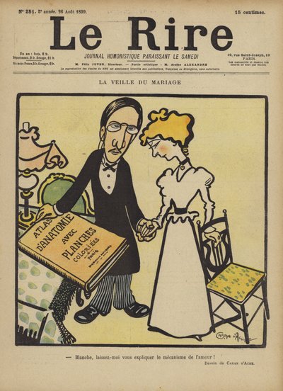 La víspera del matrimonio, Ilustración para Le Rire de Caran d Ache