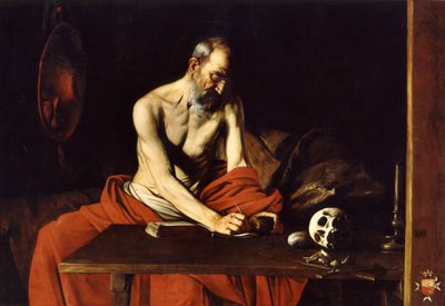 Escritura de San Jerónimo de Caravaggio