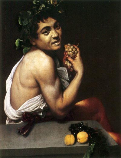 Autorretrato de Baco de Caravaggio