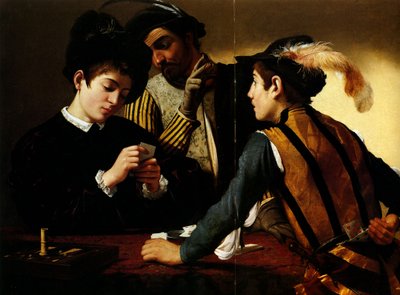 Los tramposos de Michelangelo Merisi Caravaggio