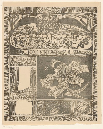 Calendario página 1893 de Carel Adolph Lion Cachet