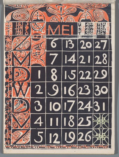 Kalenderblatt Mai 1900 de Carel Adolph Lion Cachet