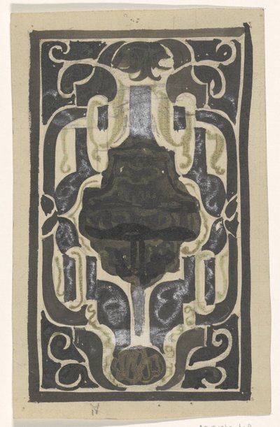Diseño para ex libris de D.J. Goedkoop de Carel Adolph Lion Cachet