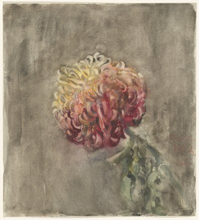 Crisantemo rojo de Carel Adolph Lion Cachet