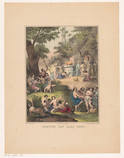 El culto a Baal de Peor
Fiestas de Baal Peor (título en el objeto) de Carel Christiaan Antony Last