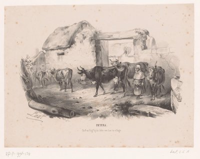 Rebaño de vacas con pastora
Pictura (título de la serie en el objeto) de Carel Christiaan Antony Last