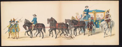 Mascarada de los estudiantes de Leiden, 1850 (Lámina 8) Intogt por Frederik Hendrik en 
