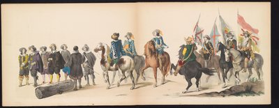 Mascarada de los estudiantes de Leiden, 1850 (lámina 9) Intogt por Frederik Hendrik en 