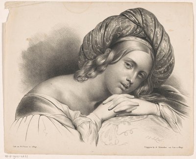 Chica con turbante de Carel Christiaan Antony Last