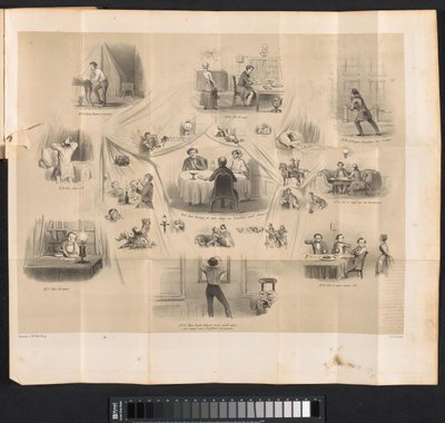 Caricatura en el almanaque estudiantil de Leiden, 1853 de Carel Christiaan Antony Last