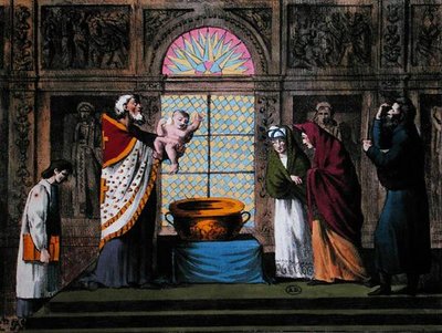 Un bautismo ortodoxo ruso, c.1810-20 de Carel Christian Anthony (after) Last