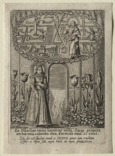 Ven a mi jardín, mi hermana, mi esposa, primera mitad de 1600 de Carel Collaert.