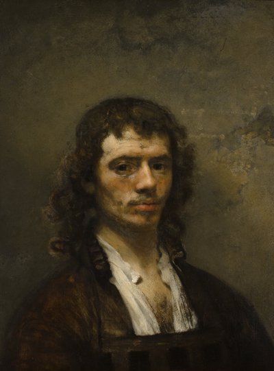 Autorretrato, c.1645 (óleo sobre tabla) de Carel Fabritius