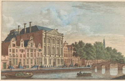 Edificio de Felix Meritis en Ámsterdam, hacia 1790 Edificio de la Sociedad Felix Meitis en Amsterdam / Edifices de la societe dit Félix Méritis à Amsterdam (título sobre el objeto) de Carel Frederik Bendorp (I)