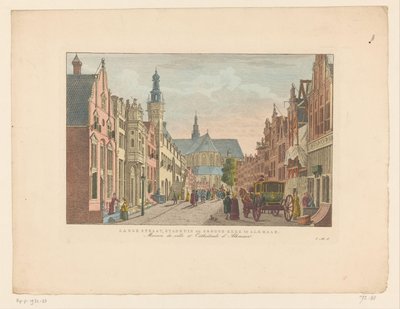 Vista de la calle Langestraat, el Ayuntamiento y la Grote Kerk en Alkmaar
Langestraat, Ayuntamiento y Gran Iglesia de Alkmaar / Maison de ville et Cathédrale d