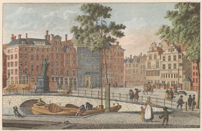 Grote Markt en Róterdam, hacia 1790 Groote Markt, en Rotterdam / Grand Marché et Statue d