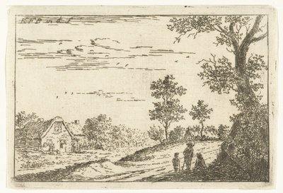 paisaje con granja Paisajes (título de la serie) de Carel Frederik Bendorp (I)