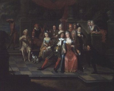 Escena de carnaval de Carel Jacob Crec