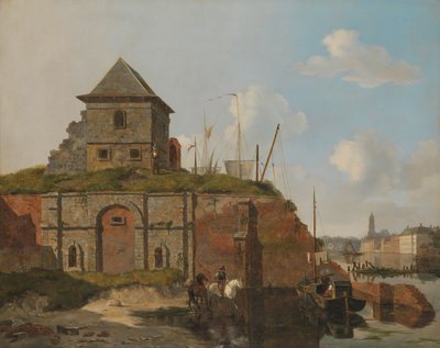 Muralla de la ciudad con el Polvorín de Carel Jacobus Behr