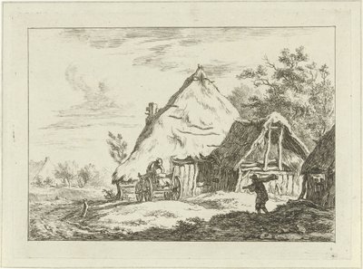 carro para una granja Paisajes (1-6) (título de la serie) de Carel Lodewijk Hansen