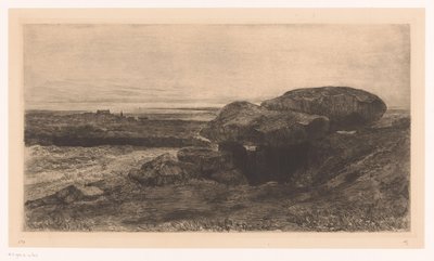 Dolmen de Rondosec en la costa de Plouharnel de Carel Nicolaas Storm van 