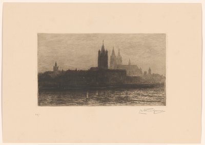 Vista nocturna de Colonia de Carel Nicolaas Storm van 