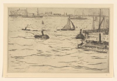 Vista del Maas en Rotterdam El Maas en Rotterdam (título original) de Carel Nicolaas Storm van 